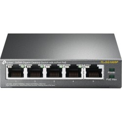 Tp-Link TL-SG1005P 4 Port PoE Destekli 10/100Mbps Masaüstü 5 Port Gigabit Switch