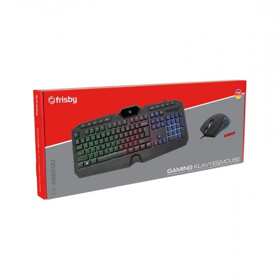 Frisby FK-4865QU Usb Işıklı Oyuncu Klavye Mouse Set