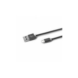 Celly Metal Micro Usb USBMICROSNAKEDS Gri Şarj Kablosu