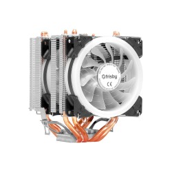 Frisby FCL-F1324C Çift Fanlı 4x Bakır Borulu Kule Tipi Rainbow AMD/INTEL İşlemci Soğutucusu