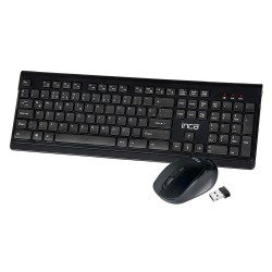 Inca IWS-519 Slim QTR Siyah Kablosuz Klavye  Mouse Set