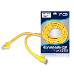 Inca ICAT6-50S Cat6 26Avg Blister 5 Metre Sarı Network Kablosu