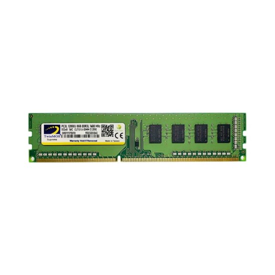 Twinmos 8GB DDR3 1600MHz 1.35V MDD3L8GB1600D Low Voltage Desktop Ram