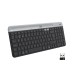 Logitech K580 Ultra Ince Çoklu Cihaz Özellikli 920-010624 Kablosuz Gri Klavye