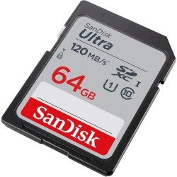Sandisk 64gb Ultra SDSDUN4-064G-GN6IN SDHC/SDXC  120MB/s Class 10 UHS-I Hafıza Kartı