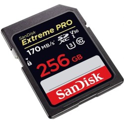 Sandisk 256GB Extreme Pro SDXC CARD 128GB - 170MB/s V3 SDSDXXY-256G-GN4IN Hafıza Kartı