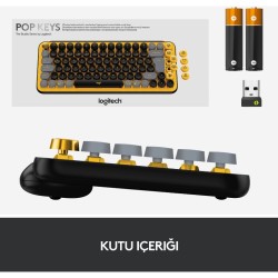 Logitech Pop Keys Emoji Tuşlu Sarı/Siyah Mekanik 920-010818 Kablosuz Klavye  