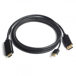 Dark DK-CB-AHDMIXDP2 HDMI to DisplayPort Dönüştürücü 2 Metre USB Güç Kablosu