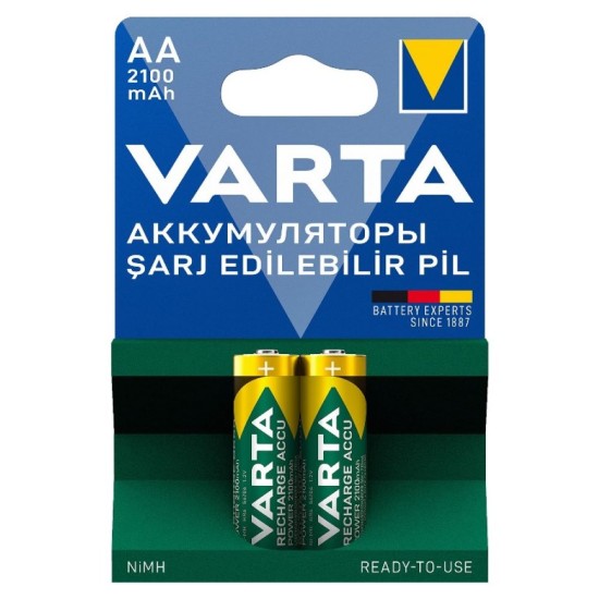 Varta 2100 Mah Şarj Edilebilir AA 2'li Kalem Pil