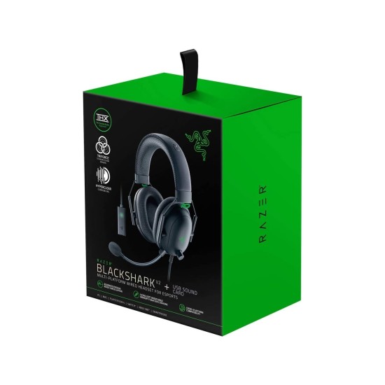 Razer BlackShark V2 USB 7.1 Kulaküstü Kulaklık - PC, Mac, Playstation, Xbox, Nintendo Switch, Mobil Uyumlu