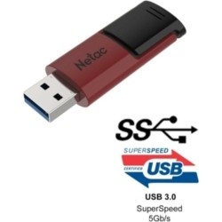 Netac 64GB NT03U182N-064G-30RE Kırmızı Usb Bellek