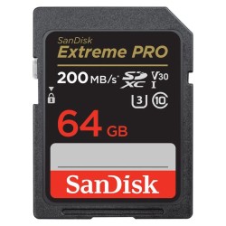 Sandisk 64GB Extreme Pro MicroSDXC UHS-I 200MB/s SDSDXXU-064G-GN4IN Micro Sd Kart + Sd Adaptör
