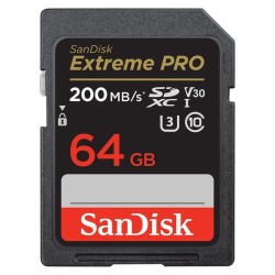 Sandisk 64GB Extreme Pro MicroSDXC UHS-I 200MB/s SDSQXCU-064G-GN6MA Micro Sd Kart + Sd Adaptör