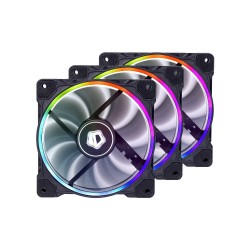 ID-Cooling ZF-12025 RGB Trio 12CM 4 PIN PWM 3'Lü Kasa Fanı