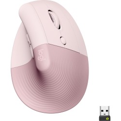 Logitech Lift Sessiz Kablosuz Ergonomik Dikey Mouse - Pembe 910-006478