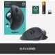 Logitech ERGO M575 Kablosuz İztopu Özellikli Konforlu Ergonomik Mouse - Siyah 910-005872