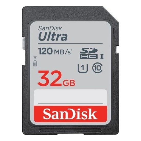 SanDisk Ultra 32GB 120MB/s SDHC (SDSDUN4-032G-GN6IN) Hafıza Kartı