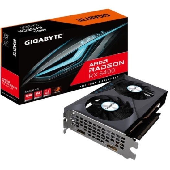 Gigabyte Radeon RX 6400 D6 Low Profile 4G GV-R64D6-4GL 4GB GDDR6 64Bit DX12 Gaming (Oyuncu) Ekran Kartı