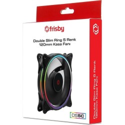 Frisby Double Slim Ring 5 Renk 120MM Kasa Fanı