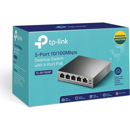 Tp-Link TL-SF1005P 5-Port 10/100Mbps 4-Port PoE Switch