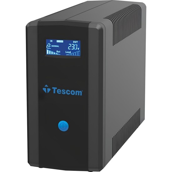 Tescom Leo+ 1200VA LCD, USB, RJ45 Modem Protect Güç Kaynağı