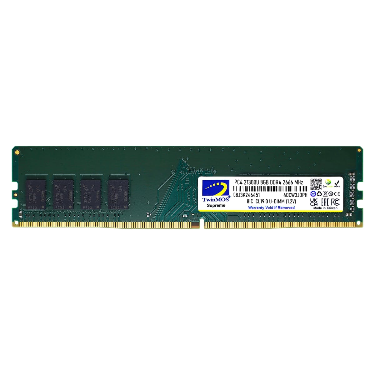 Twinmos DDR4 8GB 2666MHz (MDD48GB2666D) Desktop Ram