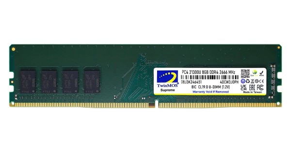 DDR4 2666 8GB×2 Twinmos DDR4 8GB 2666MHz (MDD48GB2666D) Desktop Ram