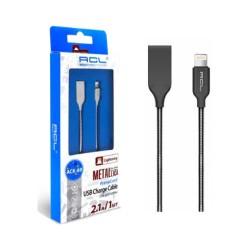 Acl USB Lightning Sarj Data Kablosu Ack-69 Siyah