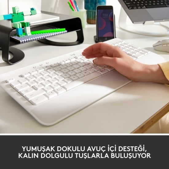 Logitech Signature K650 Tam Boyutlu Kablosuz Beyaz Türkçe Q Klavye