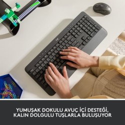 Logitech Signature K650 Tam Boyutlu Kablosuz Beyaz Türkçe Q Klavye