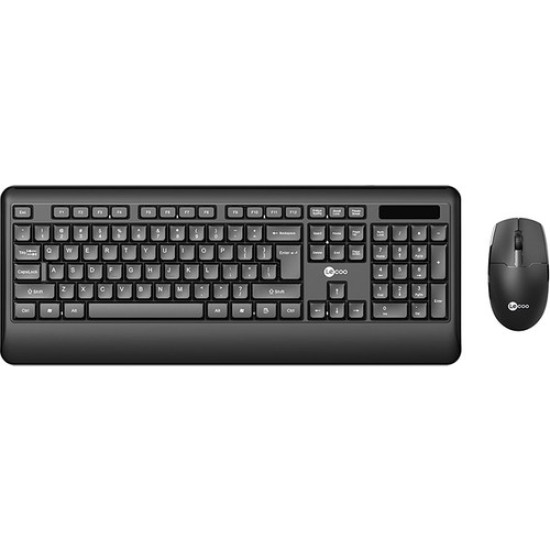 Lenovo Lecoo KW202 Kablosuz Türkçe Q Klavye & Mouse Set Siyah