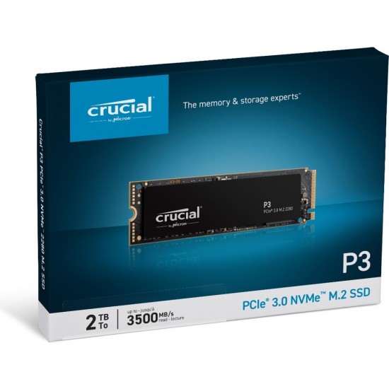 Crucial P3 3D Nand CT2000P3SSD8 PCI-Express 3.0 2 TB M.2 SSD