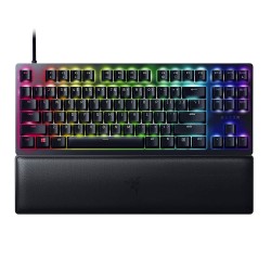 Razer Huntsman V2 Tenkeyless - Optical Gaming Keyboard (Clicky Purple Switch) RZ03-03940300-R3M1-Black