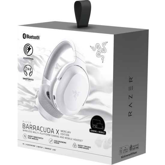 Razer Barracuda X Mercury White RZ04-04430200-R3M1 Mikrofonlu Kablosuz Oyuncu Kulaklığı