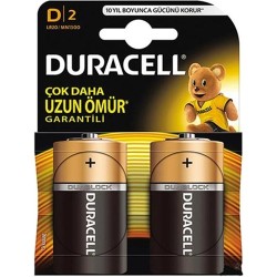 Duracell LR20/MN1300 D Büyük Boy Pil 2'li Paket