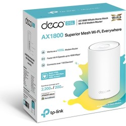 Tp-Link Deco X20-DSL AX1800 Tüm Ev Mesh Wifi 6 Vdsl Modem Router