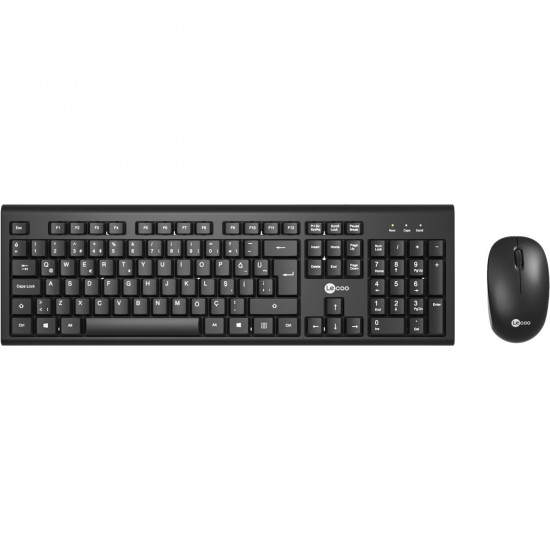 Lecoo Lenovo Lecoo KW200 Kablosuz Türkçe Q Klavye & Mouse Set Siyah