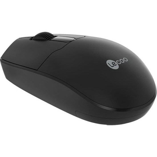 Lenovo Lecoo WS204 Kablosuz 1200DPI 3 Tuşlu Optik Siyah Mouse