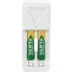 Varta 57656 Mini Charger AAA 2x800mah Beyaz Pil Şarj Cihazı