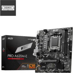 MSI MB PRO A620M-E AM5 DDR5 6000MHZ(OC) HDMI VGA 1X M.2 USB3.2 Gigabit LAN MATX Anakart