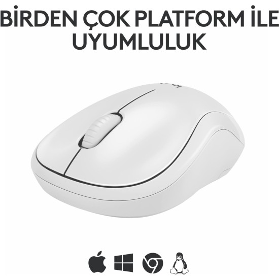 Logitech M240 Sessiz Kompakt Kablosuz Bluetooth Mouse - Beyaz