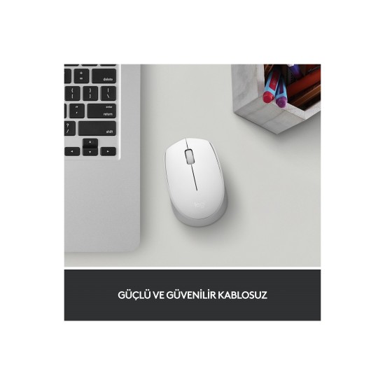 Logıtech M171 Kablosuz Mouse-Beyaz 910-006867