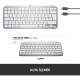 Logitech MX Keys Mini Mac İçin Minimalist Kablosuz Aydınlatmalı İngilizce Q Klavye - Beyaz