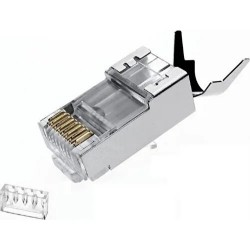 Qport CAT7 Q-J710M Metal CAT7 Konnektör RJ45 Cat7 Jack Ayraç 10'lu