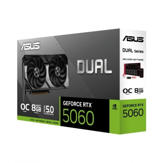 Asus RTX 5060 Dual OC Edition DUAL-RTX5060-O8G 128 Bit GDDR7 8 GB Ekran Kartı