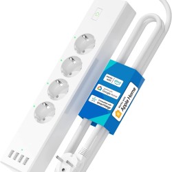 Meross Wi-fi Uzaktan Kontrollü Akım Korumalı 4 Usb Girişli Akıllı 4lü Priz MSS425F