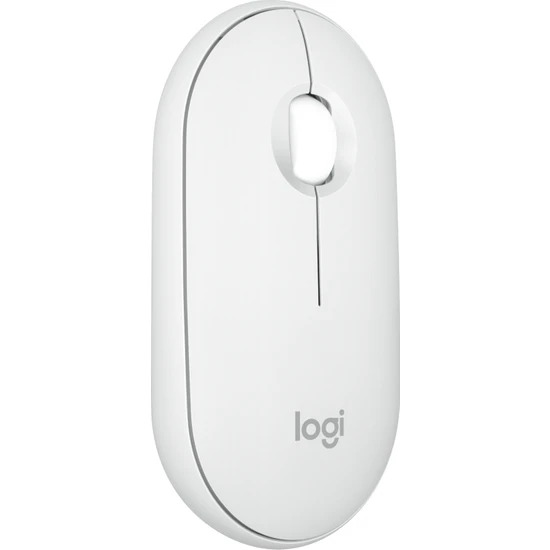 Logitech M350s Pebble 2 Bluetooth Kablosuz Sessiz Kompakt Mouse - Beyaz