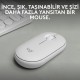 Logitech M350s Pebble 2 Bluetooth Kablosuz Sessiz Kompakt Mouse - Beyaz