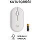 Logitech M350s Pebble 2 Bluetooth Kablosuz Sessiz Kompakt Mouse - Beyaz