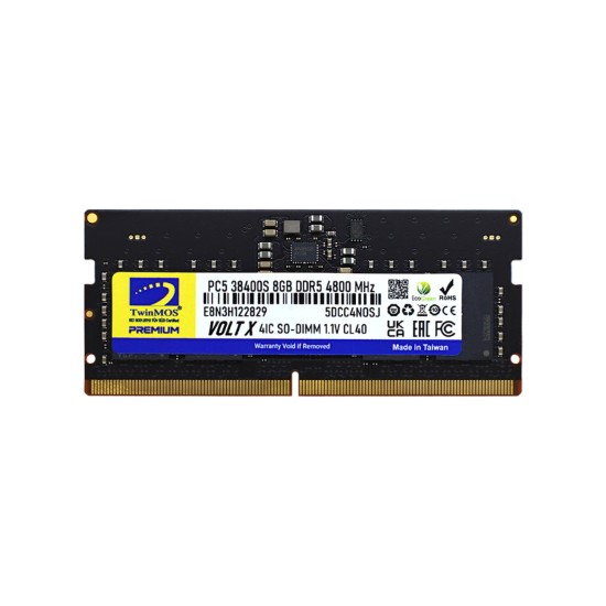 Twinmos Ddr5 8gb 4800MHZ CL40 Notebook Ram (TMD58GB4800S40)